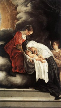 バロック Painting - 聖フランチェスカ・ロマーナのビジョン バロック画家オラツィオ・ジェンティレスキ